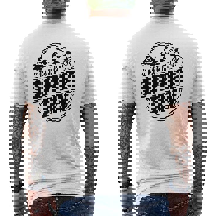Triathlon Inspired Support Crew Related Triathlete Men s T shirt Back Print Monsterry
