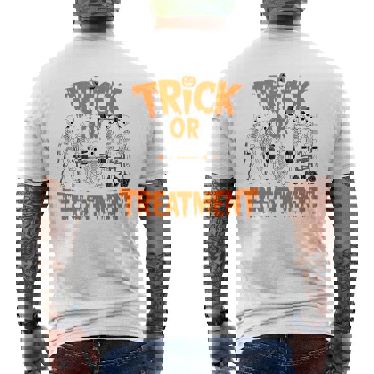Trick Or Treatment Pt Physical Therapy Therapist Halloween Men's T-shirt Back Print