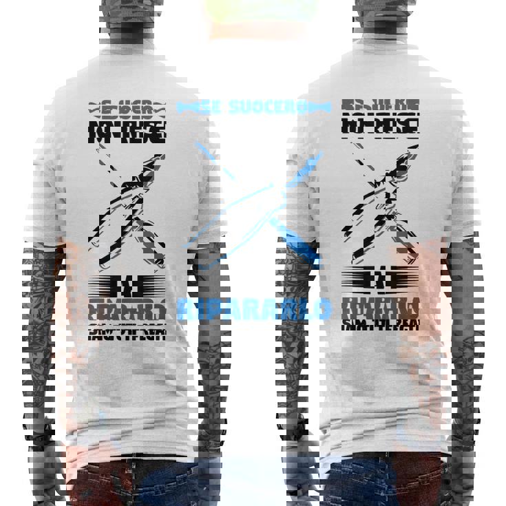 Uomo Suocero Regalo Del Genero Festa Del Papà T-shirt da uomo con stampa posteriore