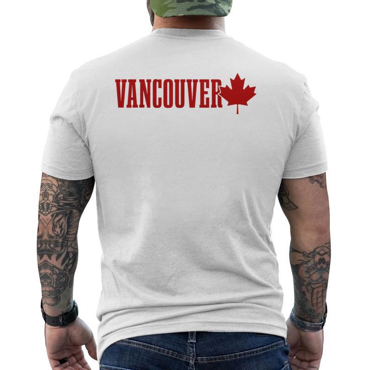 Vancouver Bc Canada Maple Leaf Canadian Flag Pride T-Shirt mit Rückendruck