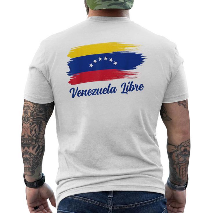 Venezuela Flag Proud Americanenezuelanenezuela Libre T-Shirt mit Rückendruck