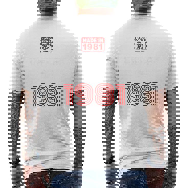 Vintage Autentico T-shirt da uomo con stampa posteriore