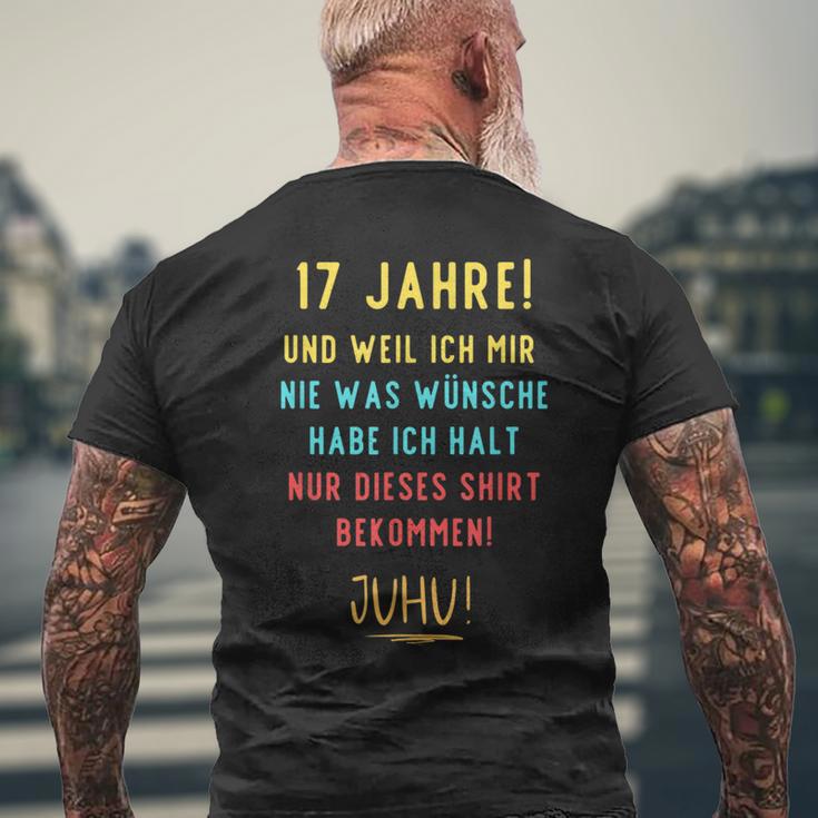 17Th Birthday Decoration For Someone Der Sich Nichts Wünscht T-Shirt mit Rückendruck Geschenke für alte Männer