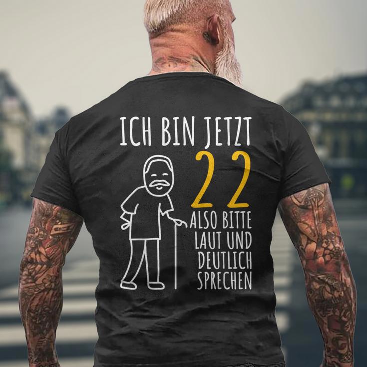 22Nd Birthday Man Ich Bin Jetzt 22 22Nd Birthday T-Shirt mit Rückendruck Geschenke für alte Männer