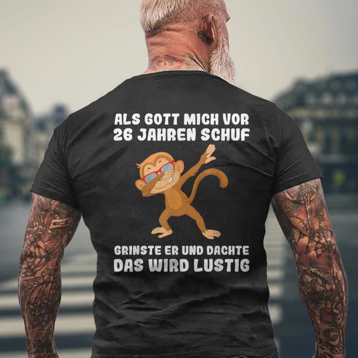 26 Jahre Als Gott Michor 26 Jahen Kref 26Th Birthday T-Shirt mit Rückendruck Geschenke für alte Männer