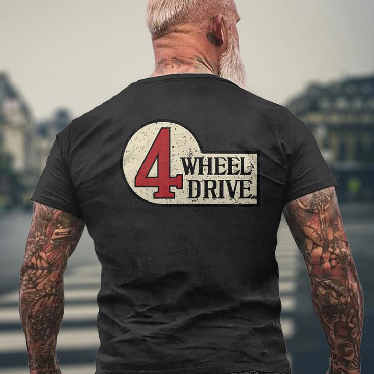 4-Wheel Driveintage 4X4 Overland Emblem 4Wd T-Shirt mit Rückendruck Geschenke für alte Männer