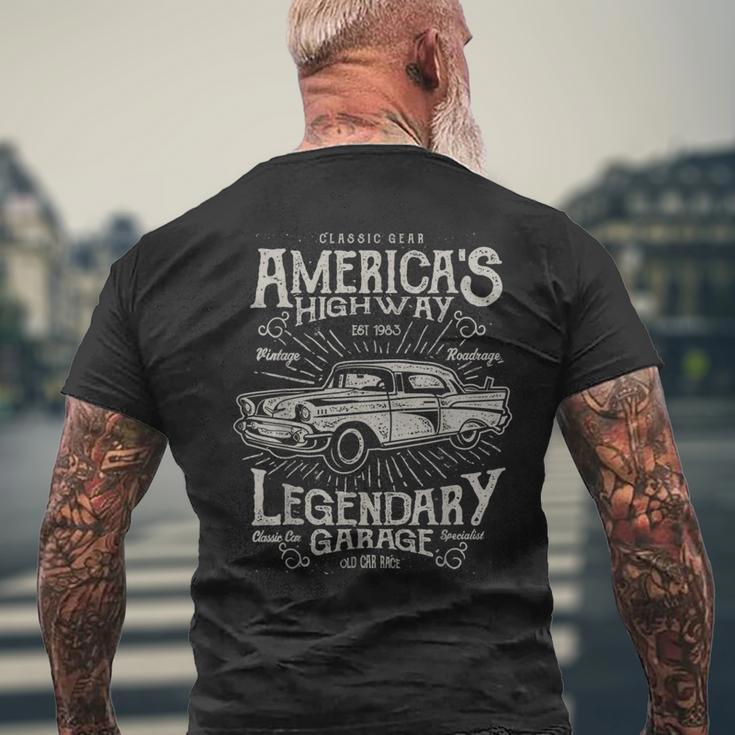 50Sintage Retro Carintage Car S T-Shirt mit Rückendruck Geschenke für alte Männer