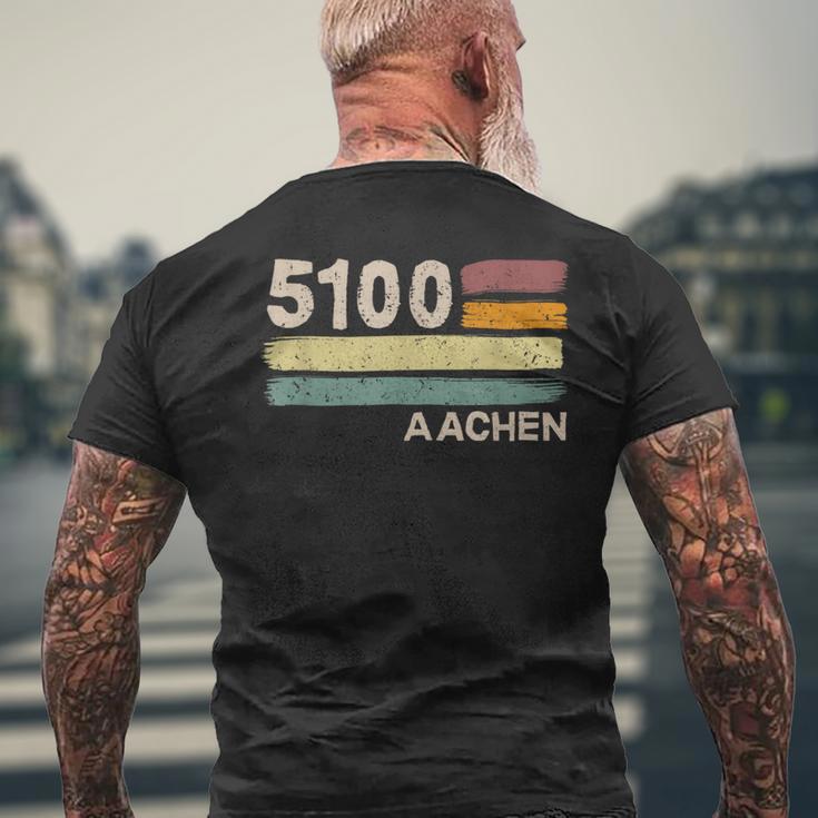 5100 Aachen Retro Postcodes Old Postcodeintage T-Shirt mit Rückendruck Geschenke für alte Männer