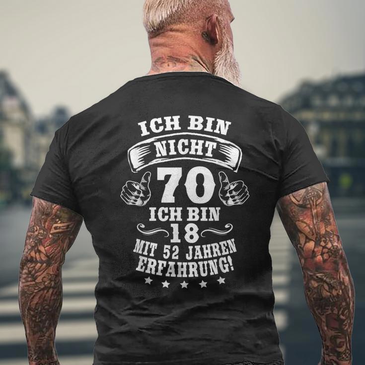 70Th Birthday Ich Bin Nicht 70 Jahre Party Saying T-Shirt mit Rückendruck Geschenke für alte Männer