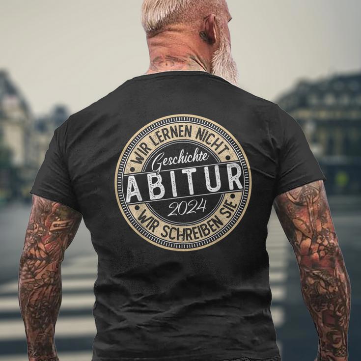 Abitur 2024 Abi 24 Graduation T-Shirt mit Rückendruck Geschenke für alte Männer