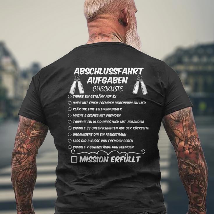 Abschluss Urlaub Mutproben Abschlussfahrt T-Shirt mit Rückendruck Geschenke für alte Männer