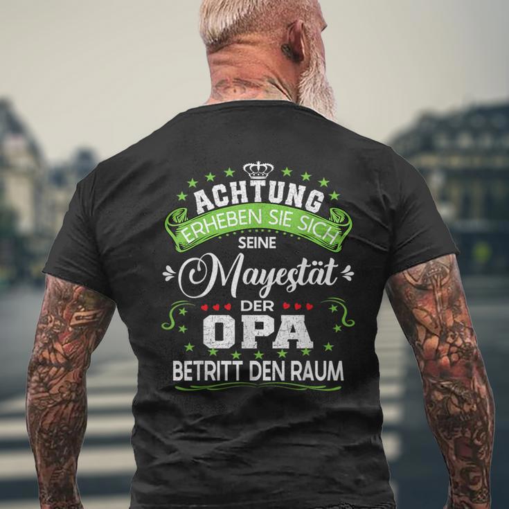 Achtung Seine Majestät Der Grandpaatertagsgeschenk T-Shirt mit Rückendruck Geschenke für alte Männer