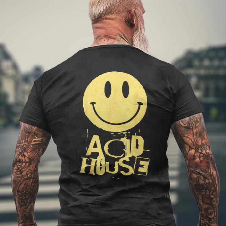 Acid House Techno Dj T-Shirt mit Rückendruck Geschenke für alte Männer