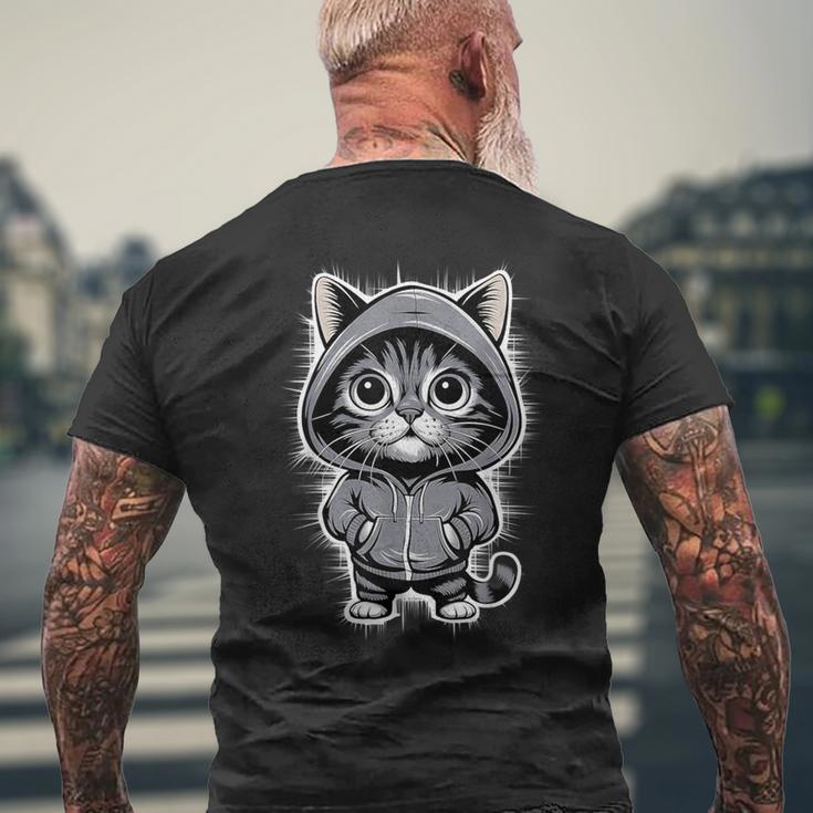 Adorable Cat T-Shirt mit Rückendruck Geschenke für alte Männer