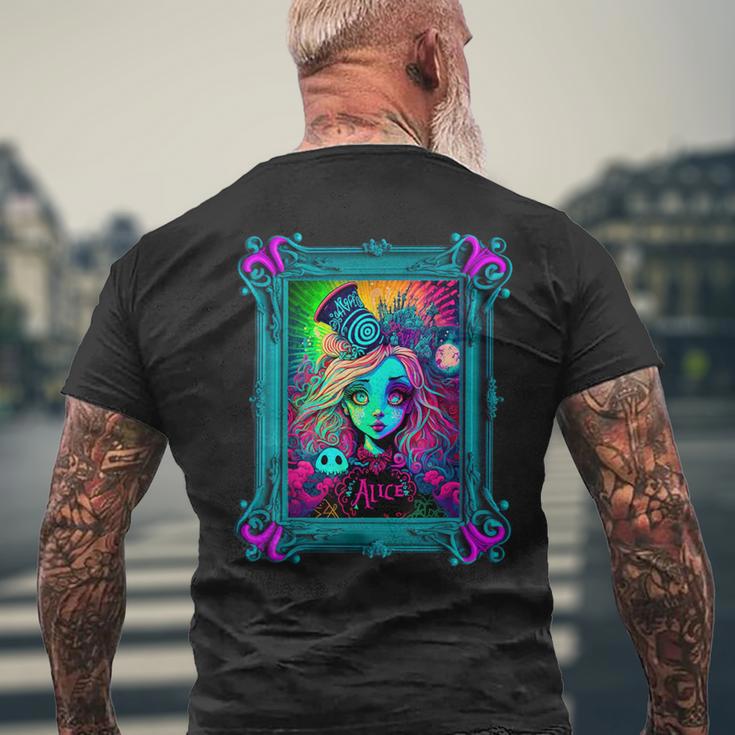 Alice In Wonderland T-Shirt mit Rückendruck Geschenke für alte Männer