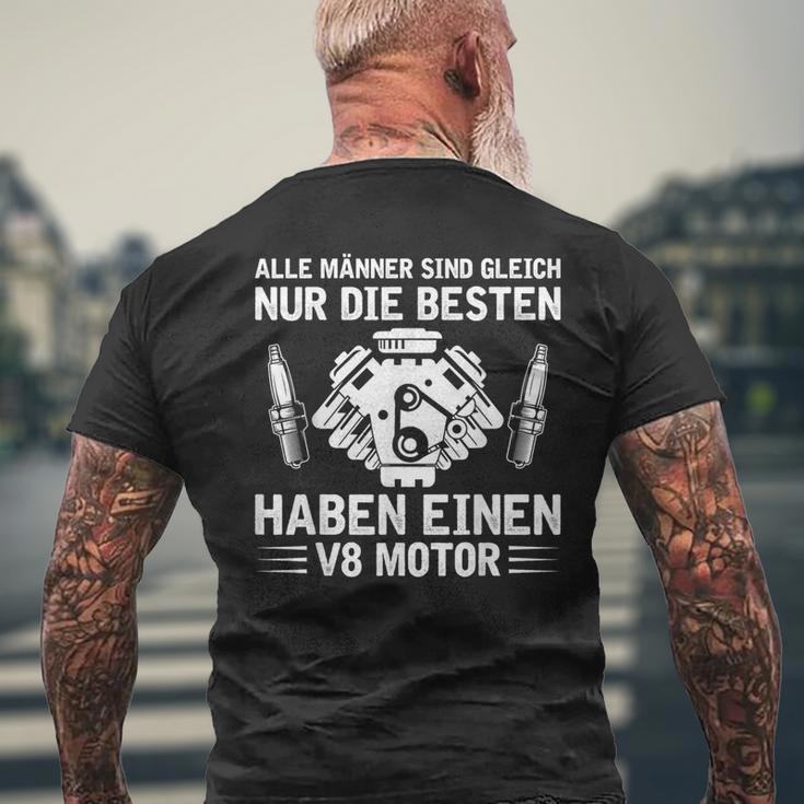 Alle Männer Sind Gleich8 Motor Ignition Sequence8 T-Shirt mit Rückendruck Geschenke für alte Männer