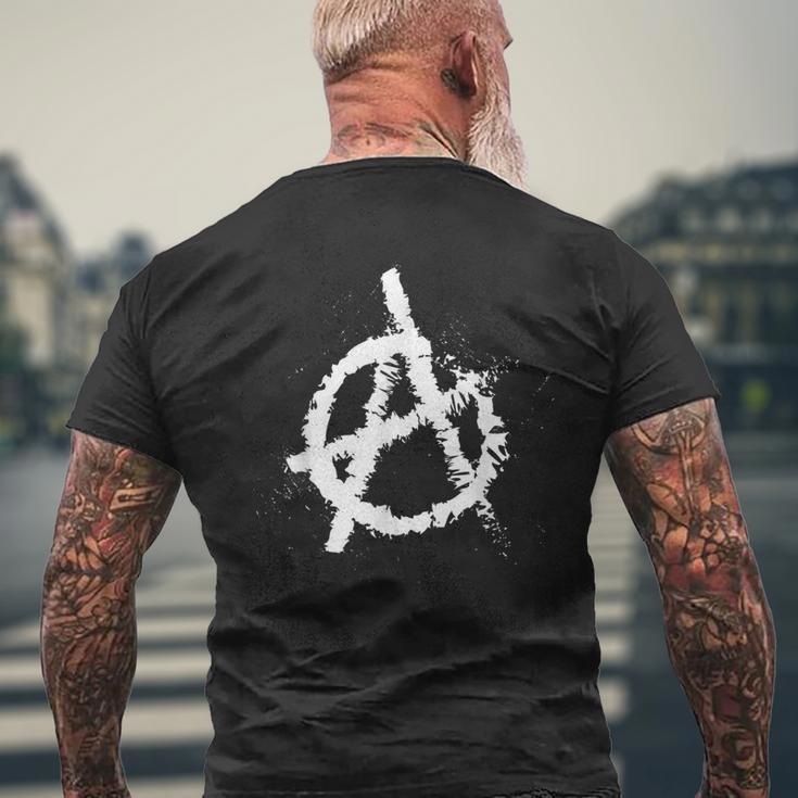 Anarchy Symbol Anarchy Punk Graffiti Punk Rock T-Shirt mit Rückendruck Geschenke für alte Männer