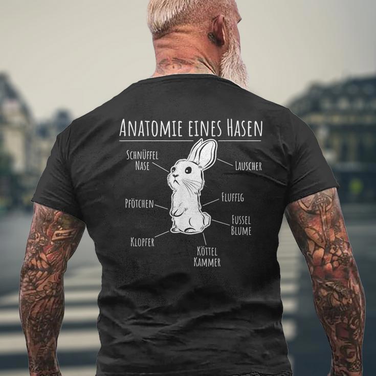 Anatomie Eines Hasen Süßes Hasen Motif Cute Rabbit T-Shirt mit Rückendruck Geschenke für alte Männer