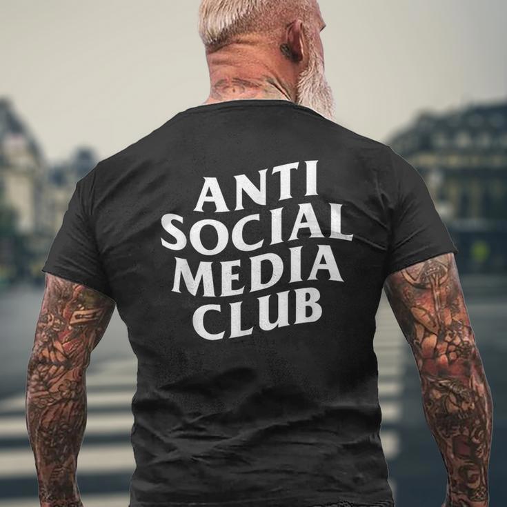 Anti Social Media Club T-Shirt mit Rückendruck Geschenke für alte Männer