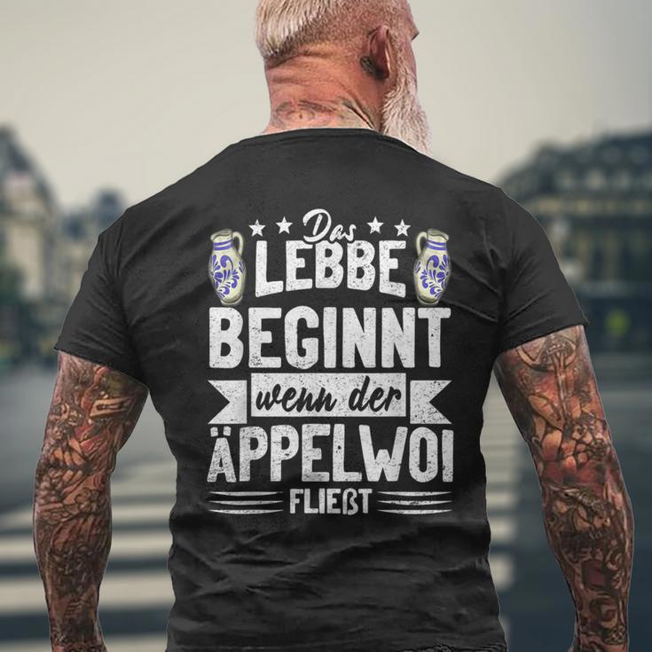 Appelwoi Ebbelwoi Hessen Frankfurt S T-Shirt mit Rückendruck Geschenke für alte Männer