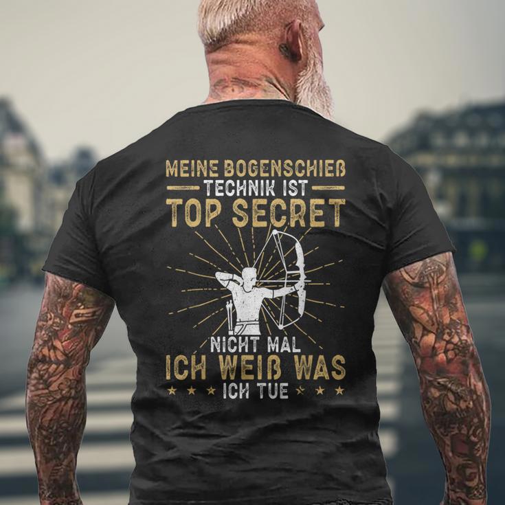 Archery My Archery Technique T-Shirt mit Rückendruck Geschenke für alte Männer