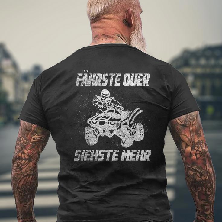 Atv Quad Bike Offroad Quad Driver Slogan Drift T-Shirt mit Rückendruck Geschenke für alte Männer