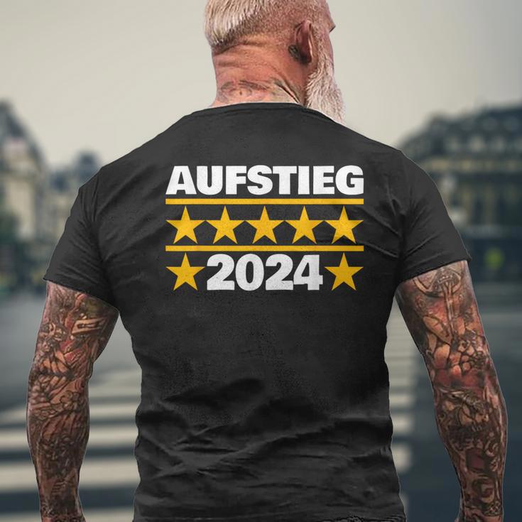 Aufsteiger 2024 Mannschaft Meister Aufstieg Meiste R Fan T-Shirt mit Rückendruck Geschenke für alte Männer