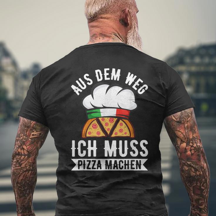 Aus Dem Weg Ich Muss Pizza Machen Pizza Baker Saying S T-Shirt mit Rückendruck Geschenke für alte Männer