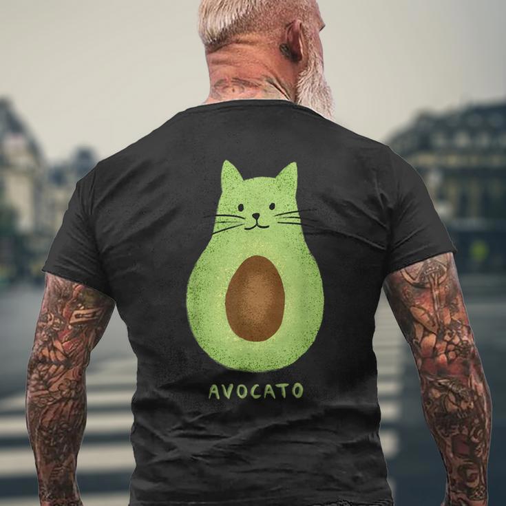 Avocato Cute Cat Avocadoegan Avogato T-Shirt mit Rückendruck Geschenke für alte Männer