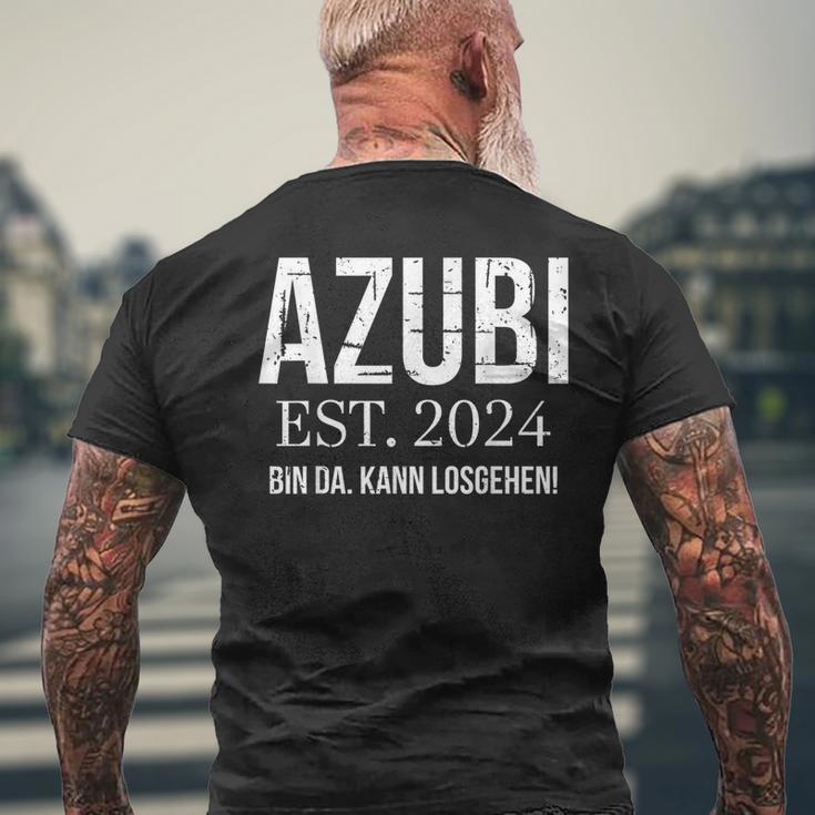 Azubi Est 2024 Apprentice Apprentice T-Shirt mit Rückendruck Geschenke für alte Männer