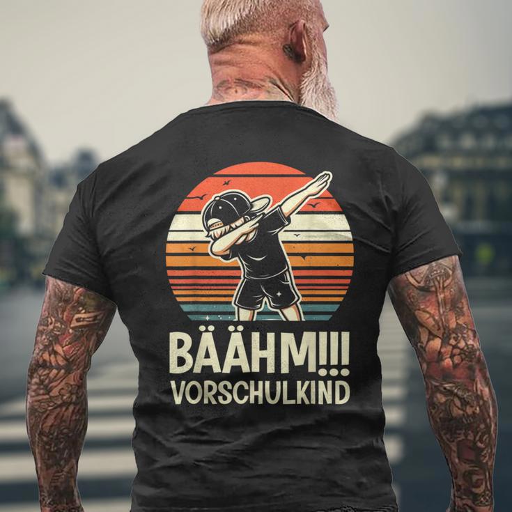 Bäähmorschulkindorschule Preschool Child Boy T-Shirt mit Rückendruck Geschenke für alte Männer