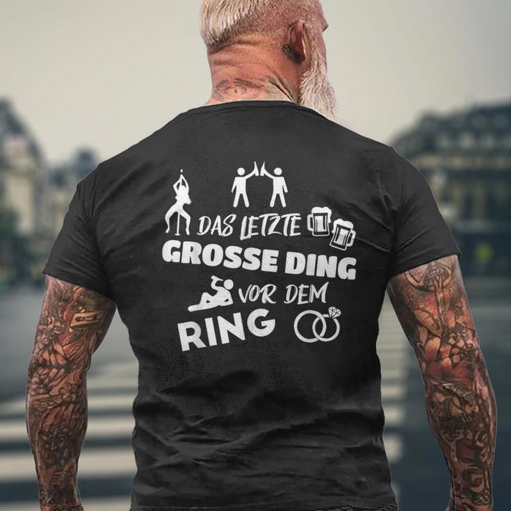 Bachelor Party Jga Party Groom Fun T-Shirt mit Rückendruck Geschenke für alte Männer