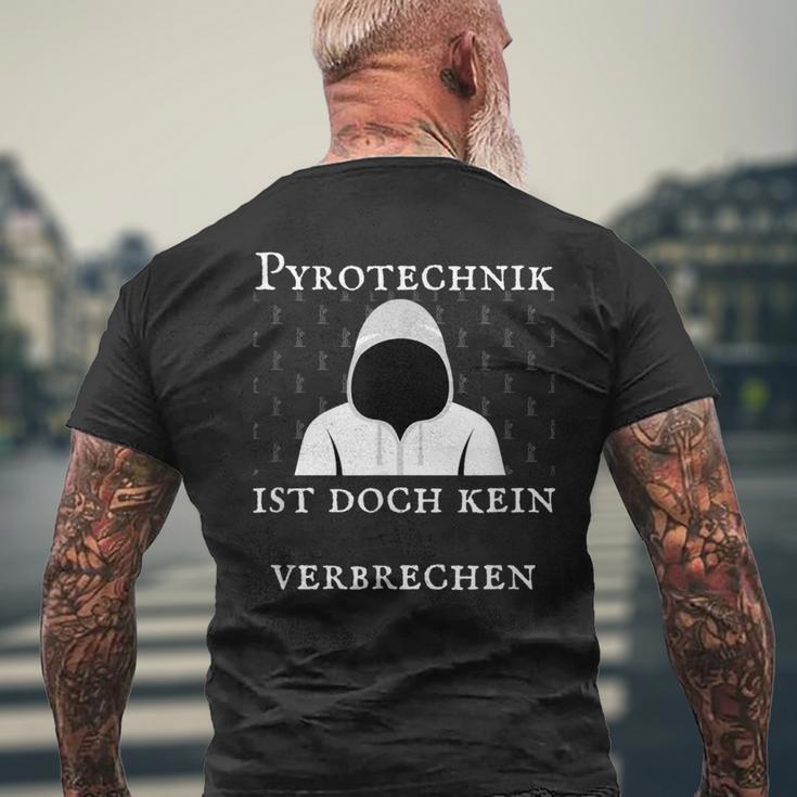 Balkonultra Pyrotechnik Ist Doch Keinerbrechen Football T-Shirt mit Rückendruck Geschenke für alte Männer