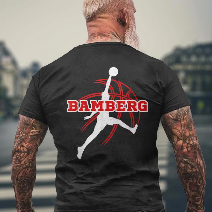 Bamberg Basketball Fan Support Franken Stadium Red T-Shirt mit Rückendruck Geschenke für alte Männer