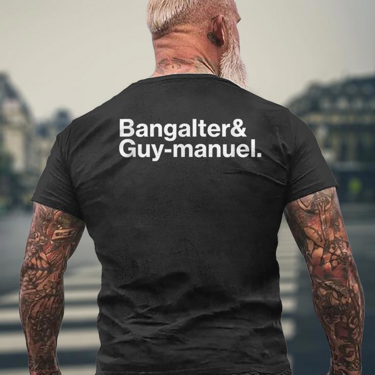 Bangalter & Guy-Manuel Daft S T-Shirt mit Rückendruck Geschenke für alte Männer