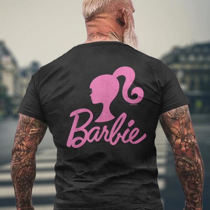 Barbie Barbie Logo In Pink T-Shirt mit Rückendruck Geschenke für alte Männer