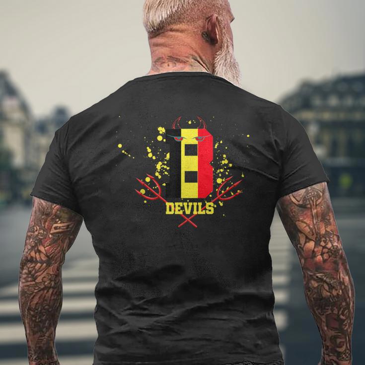 Belgium Devils Football T-Shirt mit Rückendruck Geschenke für alte Männer