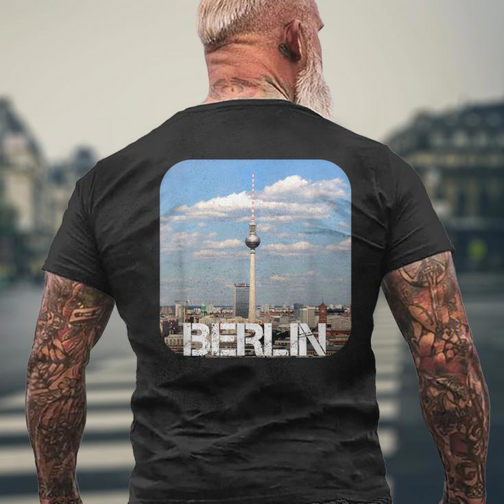 Berlin Tv Tower T-Shirt mit Rückendruck Geschenke für alte Männer