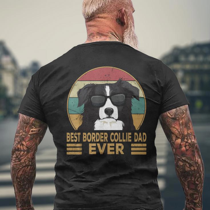 Best Border Collie Dad Ever Dogs Dad Lord Idea T-Shirt mit Rückendruck Geschenke für alte Männer