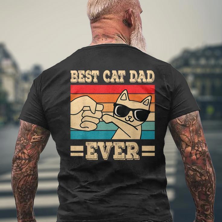 Best Cat Dad Ever Cat T-Shirt mit Rückendruck Geschenke für alte Männer