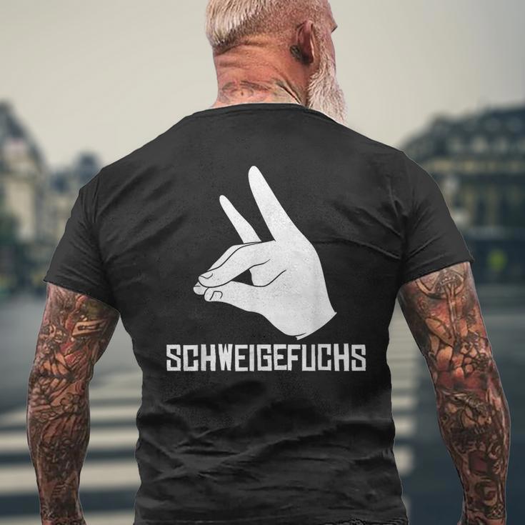 Best Schweigefuchs S T-Shirt mit Rückendruck Geschenke für alte Männer