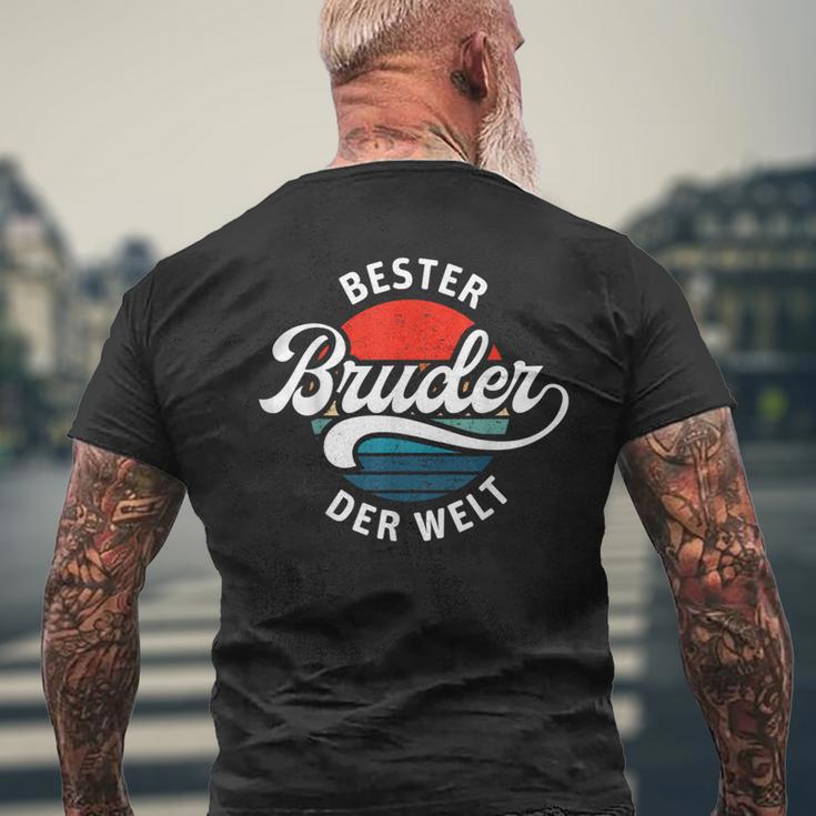 Bester Bruder Der Welt Retrointage Saying Brudi T-Shirt mit Rückendruck Geschenke für alte Männer