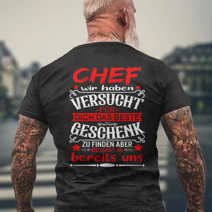 Bester Chef Für Dich Das Beste Chef T-Shirt mit Rückendruck Geschenke für alte Männer