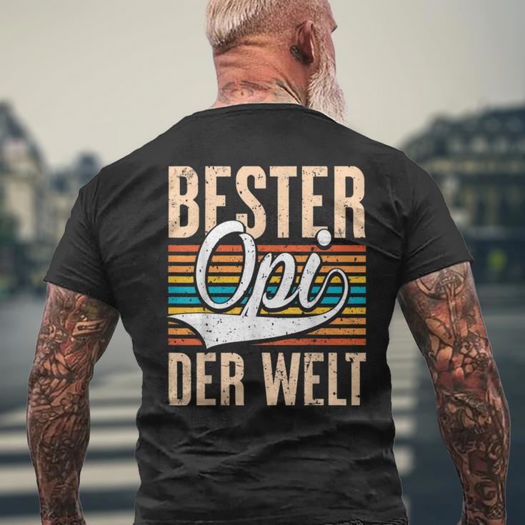 Bester Opi Der Weltintage Saying Grandfather T-Shirt mit Rückendruck Geschenke für alte Männer