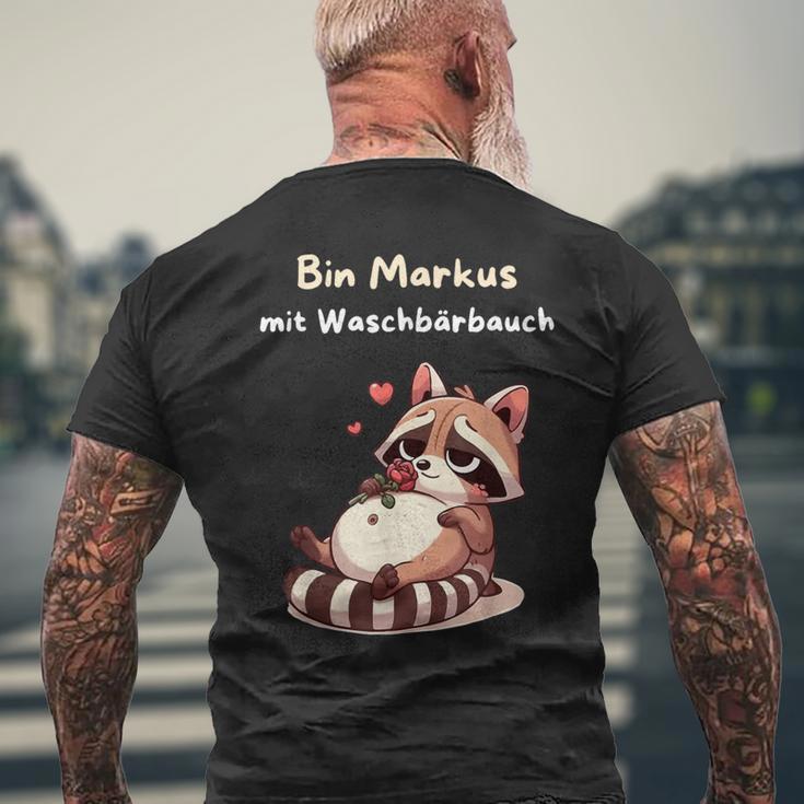 Bin Markus With Wash-Bärbauch T-Shirt mit Rückendruck Geschenke für alte Männer