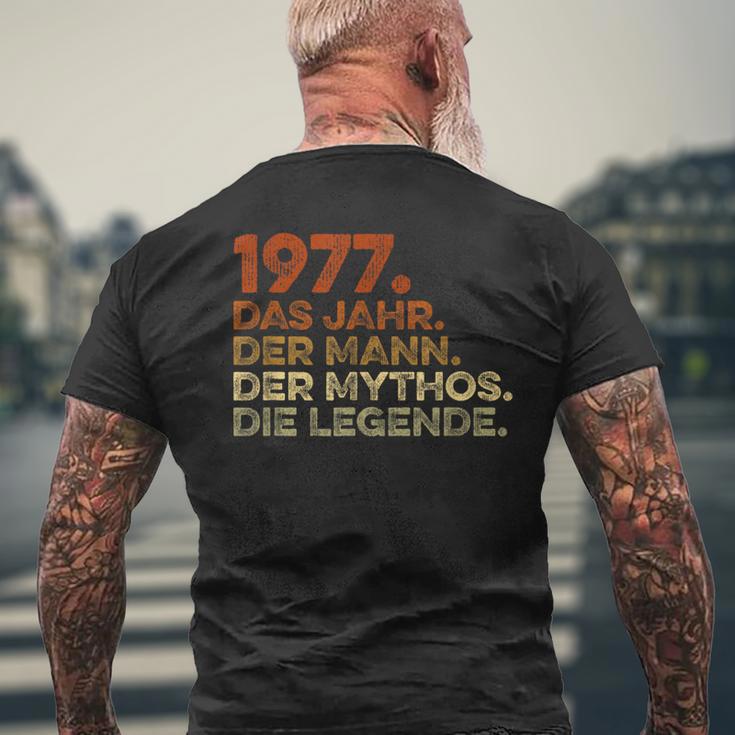 Birthday intage 1977 Man Myth Legend T-Shirt mit Rückendruck Geschenke für alte Männer