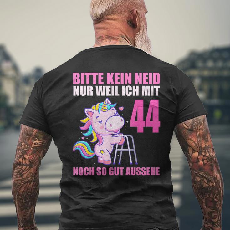 Bitte Kein Eneid Gut Aussehe 44 Jahre Unicorn 44Th Birthday T-Shirt mit Rückendruck Geschenke für alte Männer