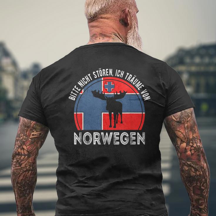 Bitte Nicht Stören Ich Träumeon Norwegian T-Shirt mit Rückendruck Geschenke für alte Männer