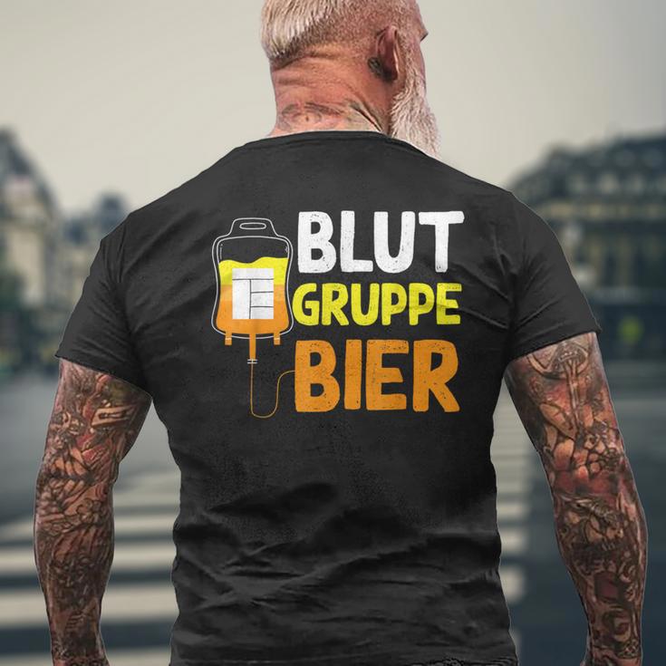 Blut Gruppe T-Shirt mit Rückendruck Geschenke für alte Männer