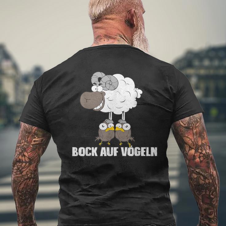 Bock Aufögeln Lustiger Spruch T-Shirt mit Rückendruck Geschenke für alte Männer